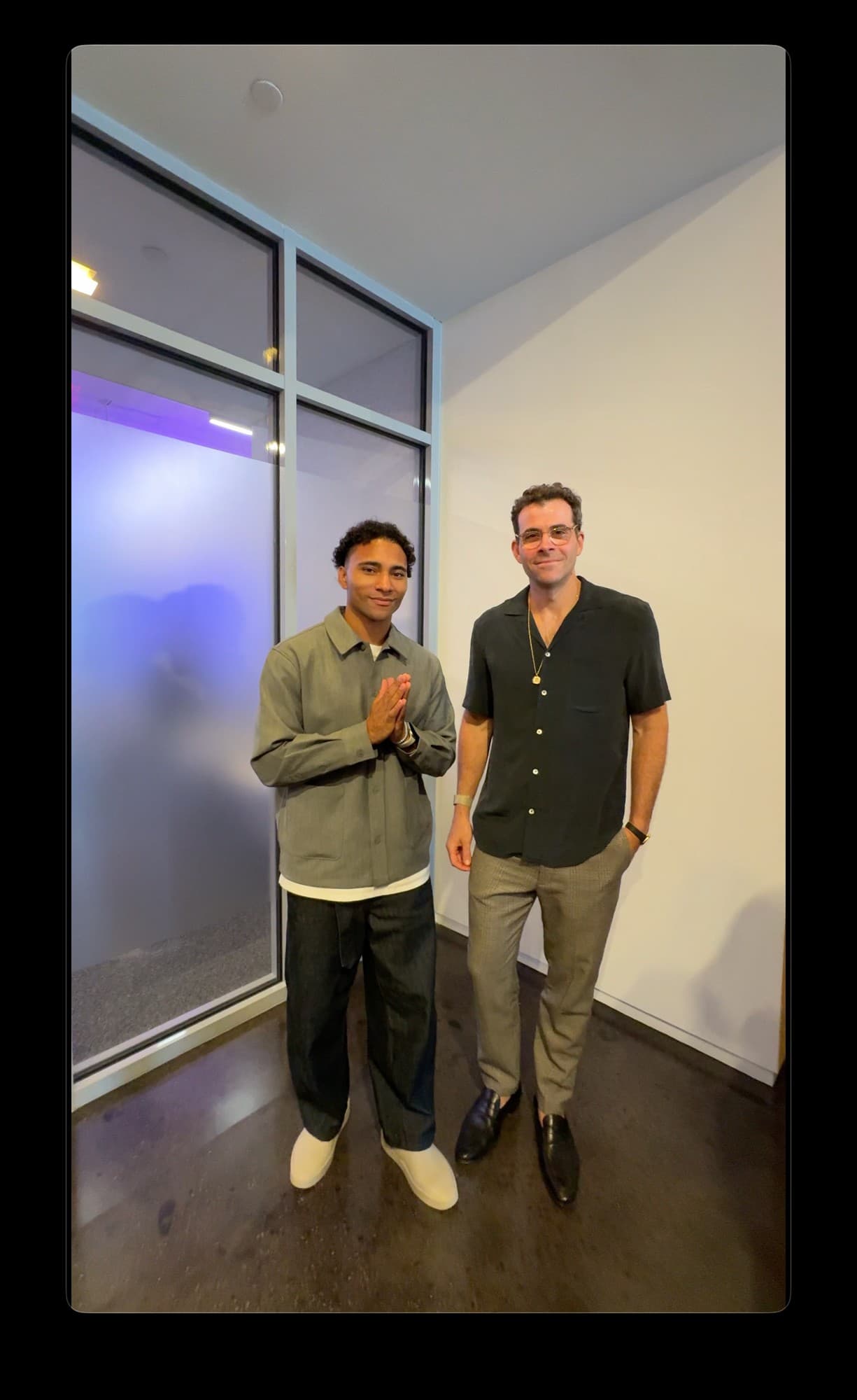 Domenic with Adam Mosseri at an event